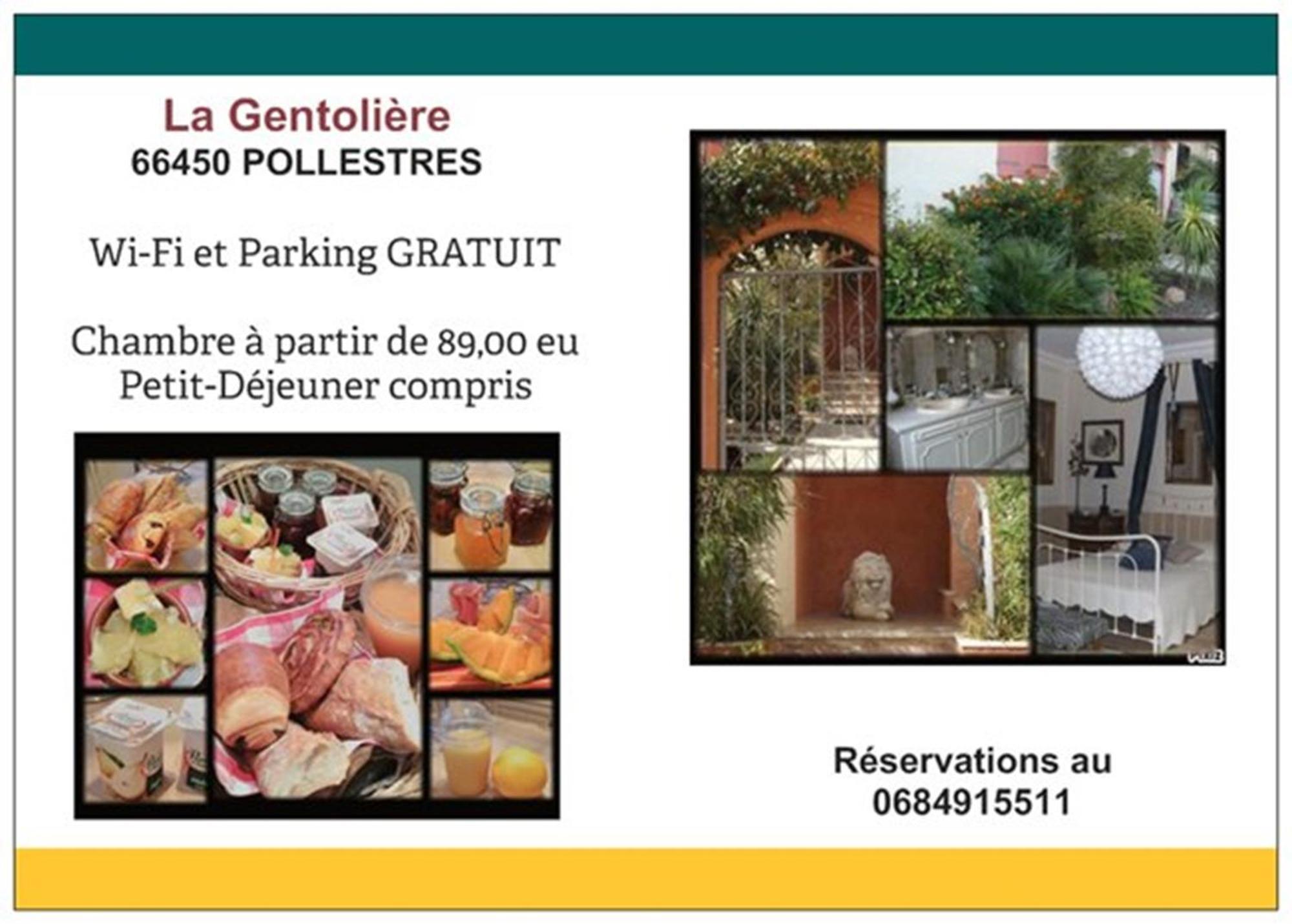 مبيت وإفطار Pollestres La Gentoliere المظهر الخارجي الصورة